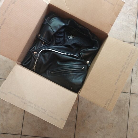 Leather moto jacket - Picture 6 of 6